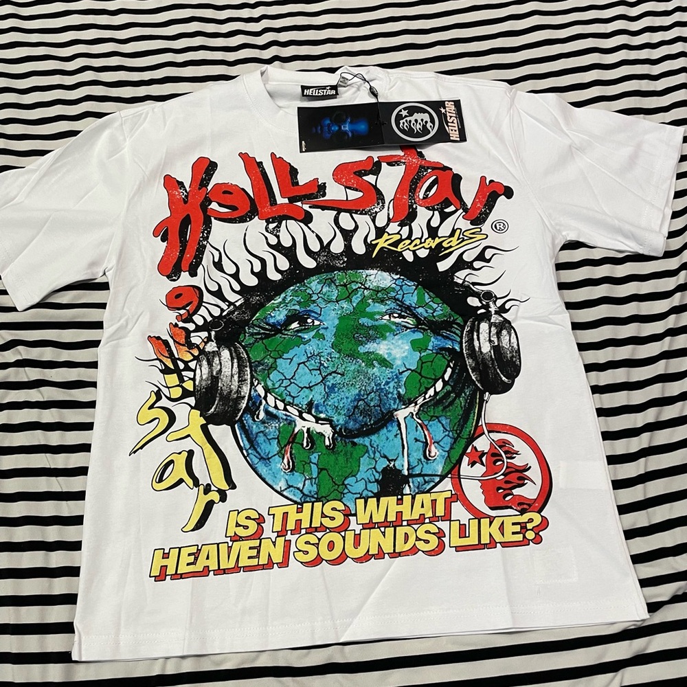 White Graphic Tee with Colorful Print